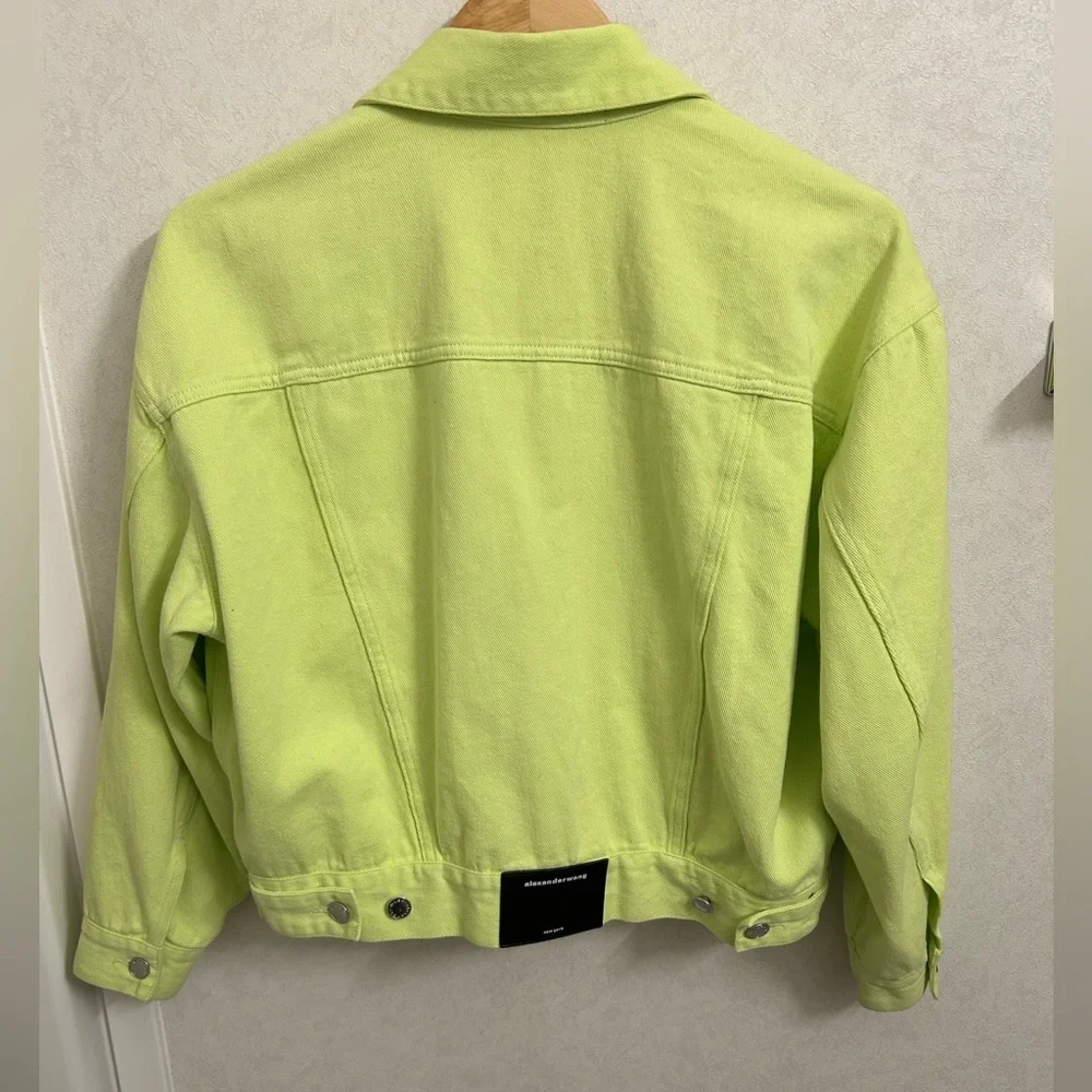 Alexander Wang Yellow Denim Game Jacket size small - Picture 7 of 11